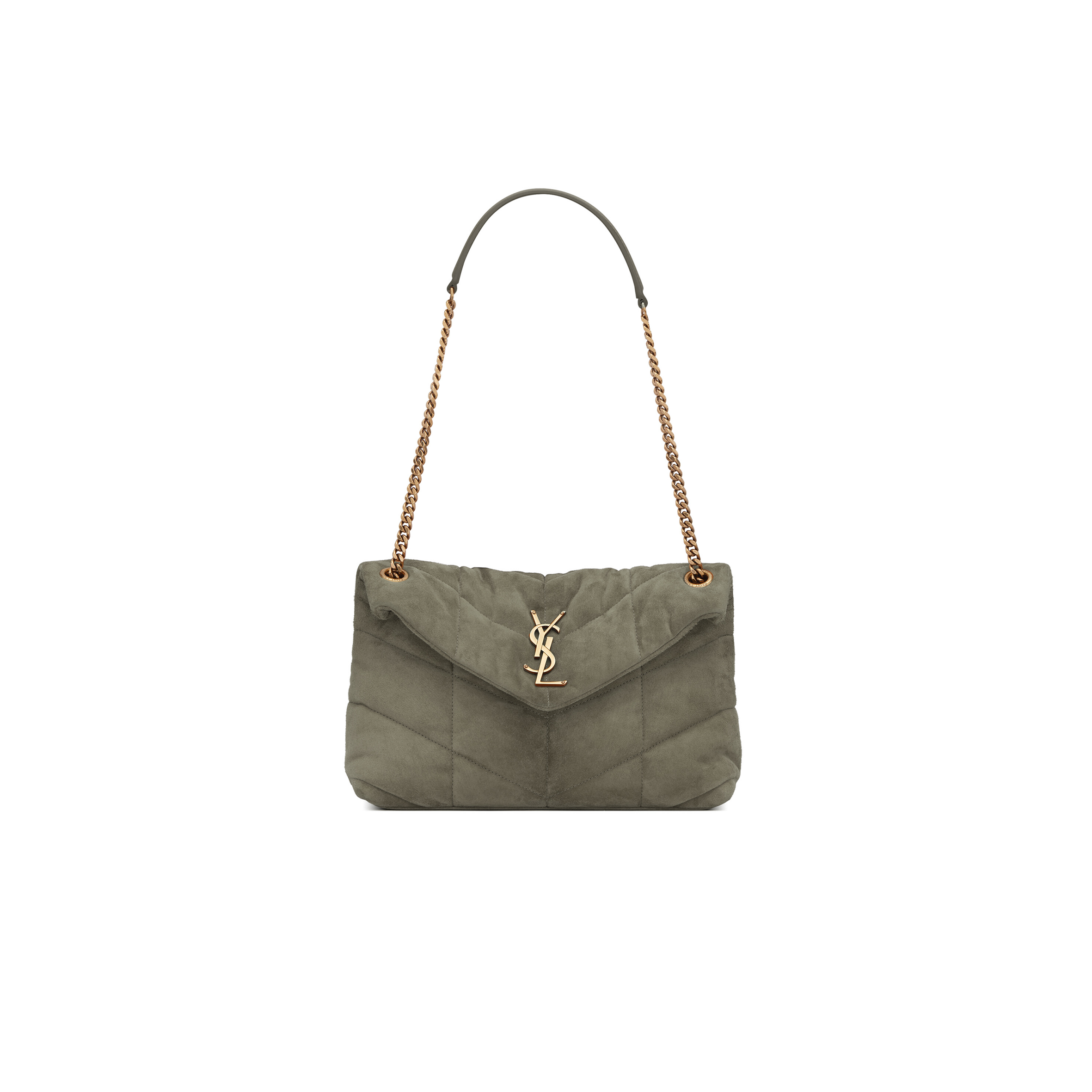 YSL PUFFER SMALL IN SUEDE 577476 (29*17*11cm)